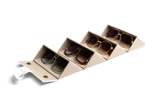 4 piece luxury eyewear travel case by Vintage Wpod Collection