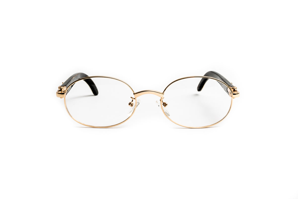 Vintage gold rimmed eyeglasses deals