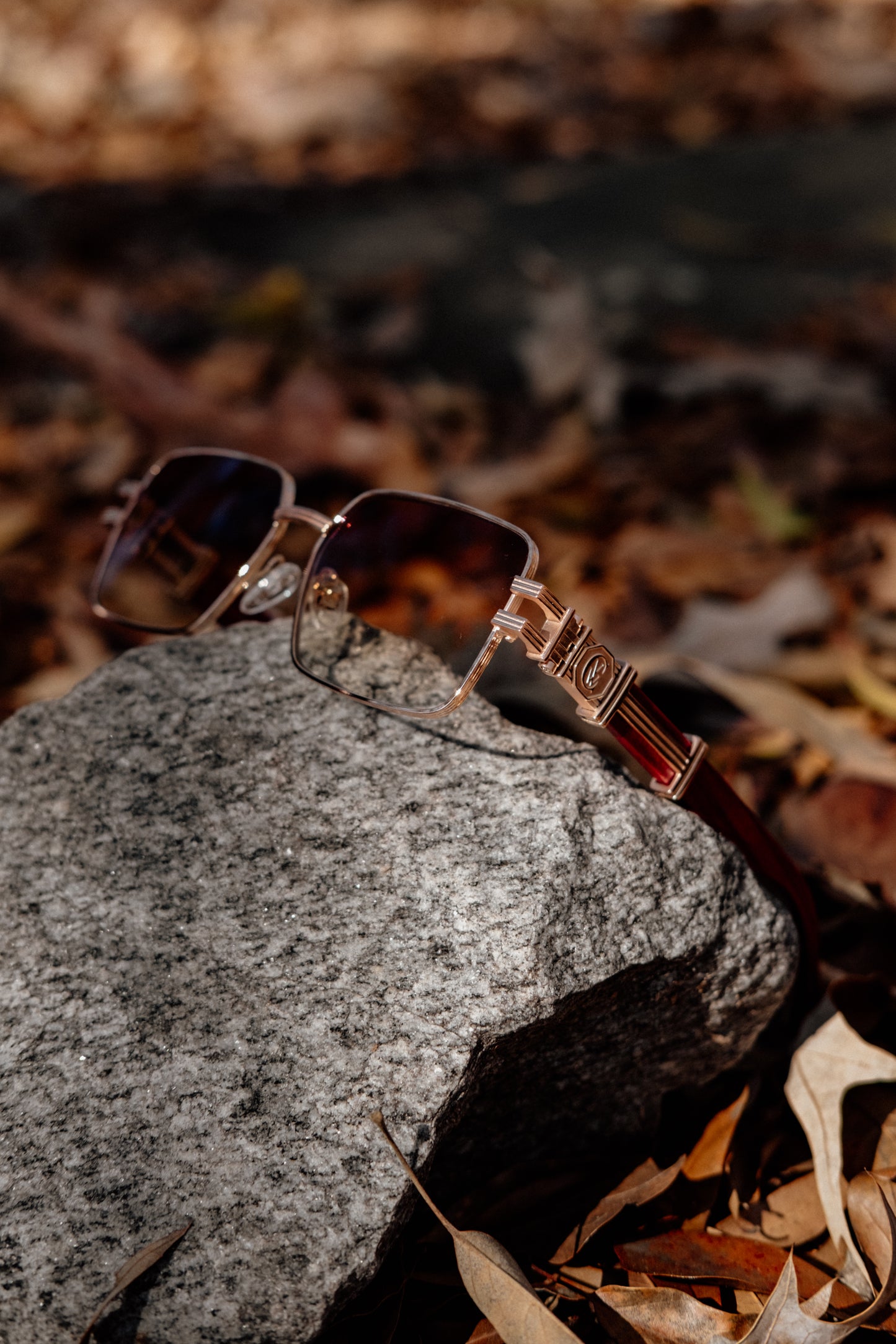 HIGH STREET #1 Silver Full Rim Black Buffalo Horn Sunglasses