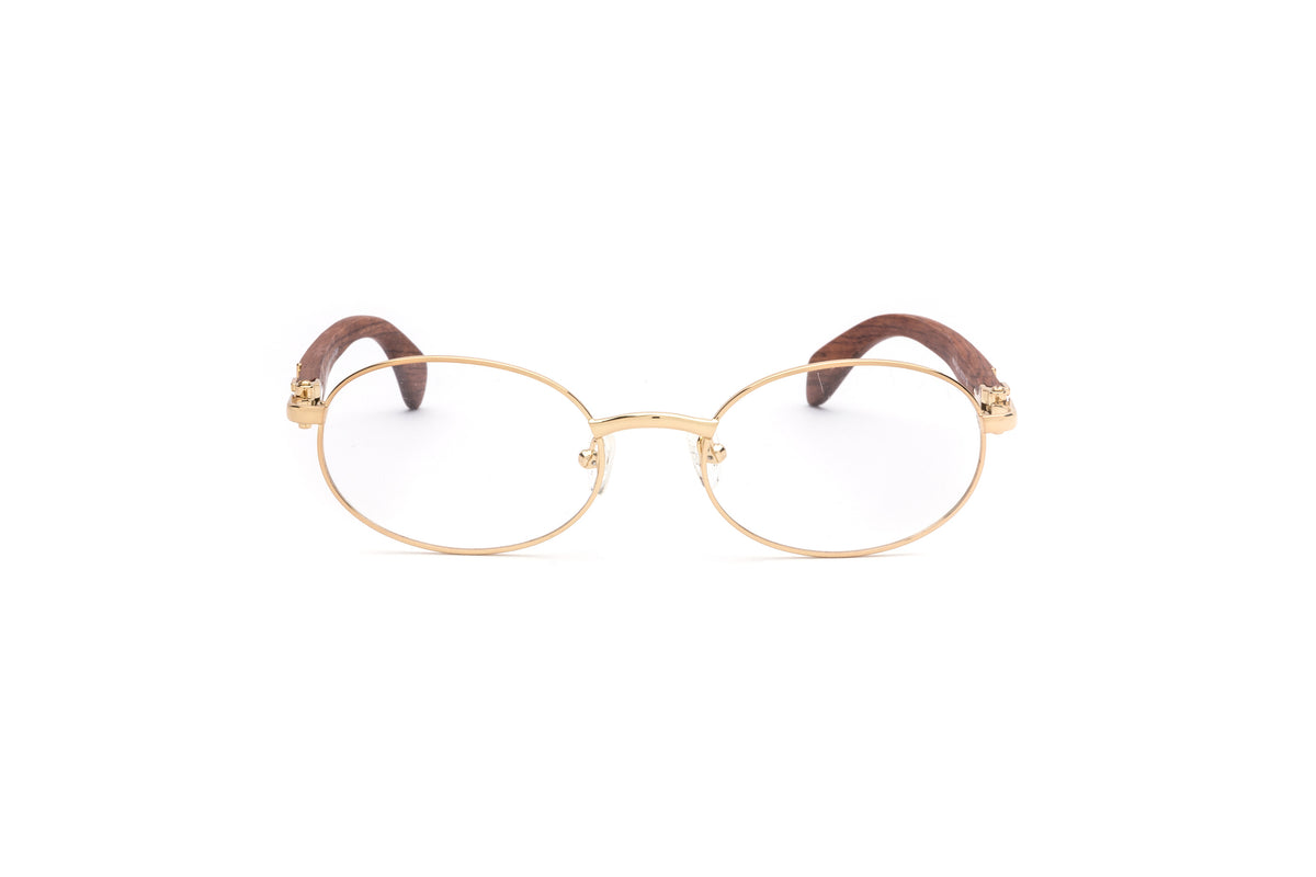 Vintage oval online gold glasses