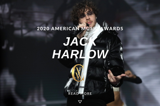 Jack Harlow wears Vintage Wood Collection rimless Cartier style sunglasses on the American Music Awards