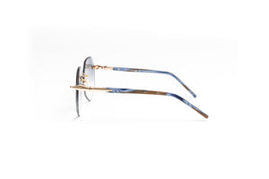 18kt gold pearl collection sunglasses frames, marble acetate, designer womens eyewear, Vintage Wood Collection