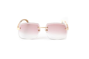 24KT gold white buffalo horn sunglasses, Comparable to Maybach Artist sunglasses.