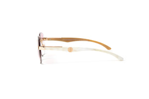 24KT gold white buffalo horn sunglasses, Comparable to Maybach Artist sunglasses.