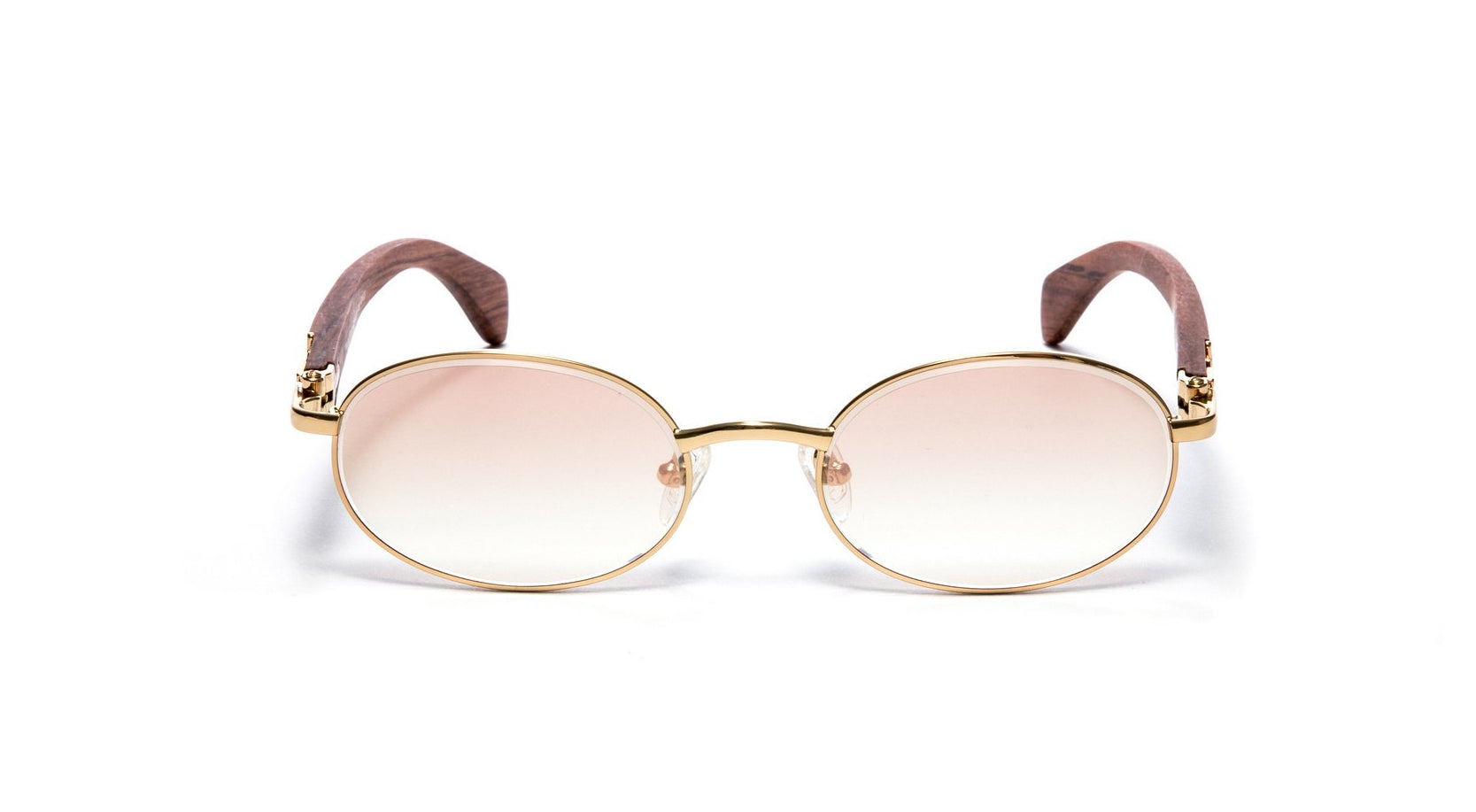 Cartier oval wood frame glasses hotsell
