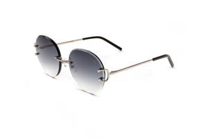 Classic C by VWC silver sunglasses with gradient grey lenses