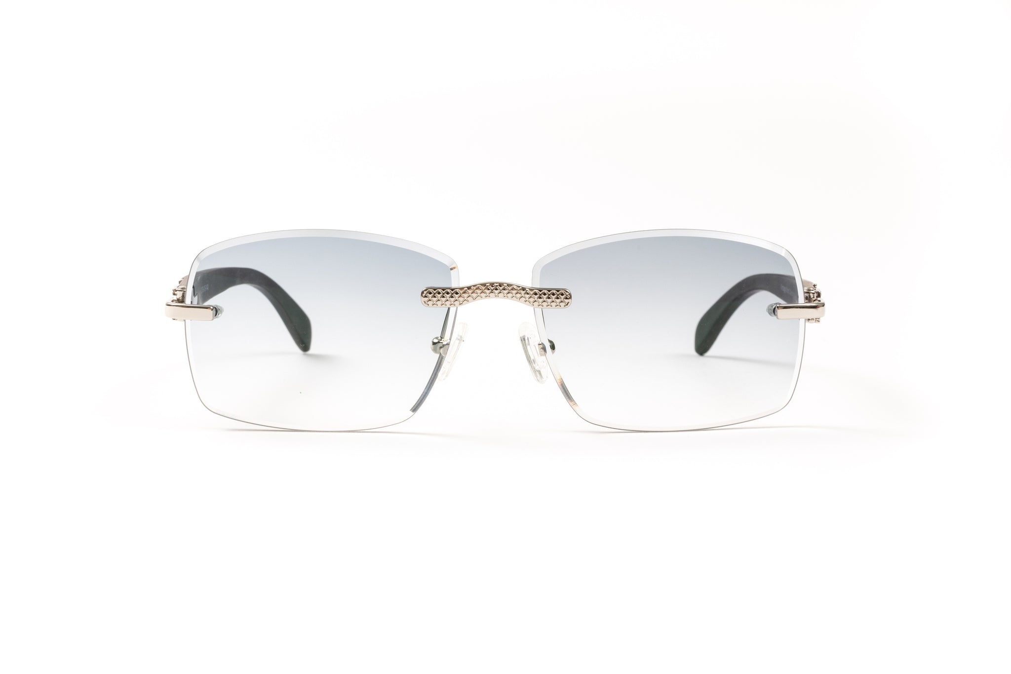 Cartier Men's Rimless Gradient-Lens Rectangle Sunglasses