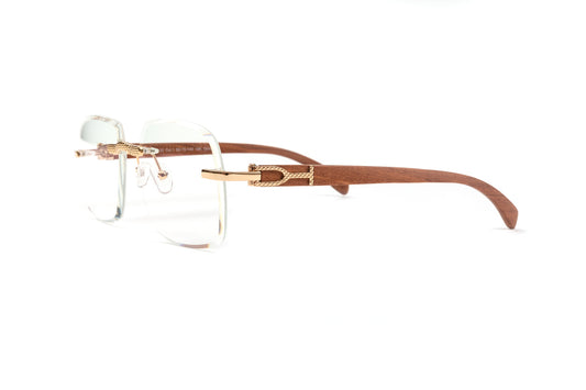 cartier prescription glasses, cartier wood frame glasses, cartier rimless eyeglasses, cartier look alike glasses 