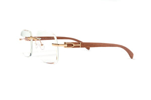 cartier prescription glasses, cartier wood frame glasses, cartier rimless eyeglasses, cartier look alike glasses 