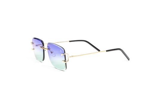 cartier c decor glasses, real cartier glasses, cartier style glasses, cartier wires, vintage julz, vintage wood collection 19kt gold Classic C frame with double gradient purple to green lenses