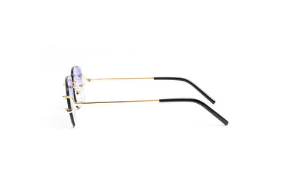cartier c decor glasses, real cartier glasses, cartier style glasses, cartier wires, vintage julz, vintage wood collection 19kt gold Classic C frame with double gradient purple to green lenses