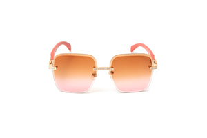 VWC Eyewear Square Wood Sunglasses
